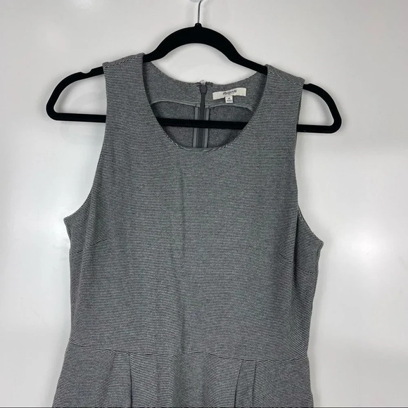 Madewell Heather Grey Sleeveless Sheath Dress Pockets Women's Size Medium - Picture 3 of 9